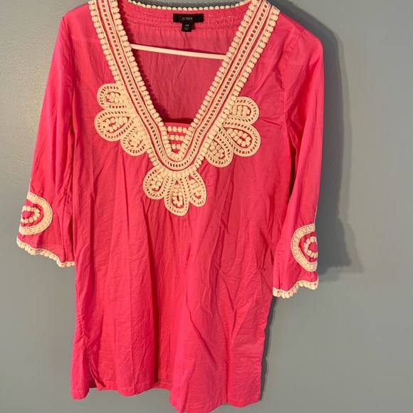 J Crew pink summer midi dress - Picture 2 of 8